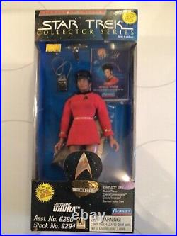 5 STAR TREK TOS 9 Action Figures UHURA Sulu CHEKOV Kirk VINTAGE 90's Playmates