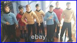 7 Star Trek Doll Collection 1988 Hamilton Porcelain Dolls COMPLETE SET