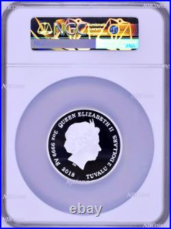 850 Mintage 2018 Star Trek The Original Series Ships 2oz Silver Coin NGC PF69 ER