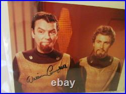 A Lot Of 8 Star Trek Klingon Signed Memorabilia Photos & Card See Pictures