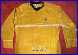 ANOVOS Star Trek 50th Anniversary Velour Tunic Command Gold Sz L NEW in Box ANOVOS Star Trek 50th Anniversary Velour Tunic Command Gold Sz L NEW in Box