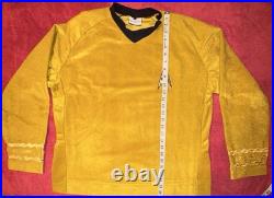 ANOVOS Star Trek 50th Anniversary Velour Tunic Command Gold Sz L NEW in Box ANOVOS Star Trek 50th Anniversary Velour Tunic Command Gold Sz L NEW in Box