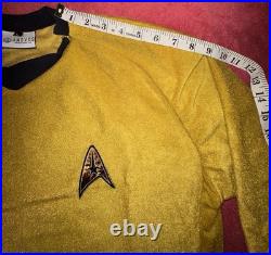 ANOVOS Star Trek 50th Anniversary Velour Tunic Command Gold Sz L NEW in Box ANOVOS Star Trek 50th Anniversary Velour Tunic Command Gold Sz L NEW in Box