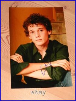 + ANTON YELCHIN + Original Autograph LARGE PHOTO! Star Trek Mr. Chekov