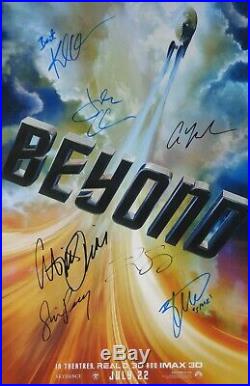 AUTOGRAPHED'Star Trek Beyond' (Cast Signed) Movie Poster + COA