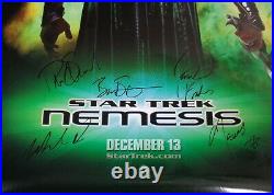 AUTOGRAPHED'Star Trek Nemesis' (Cast Signed) (27x40) Movie Poster + COA