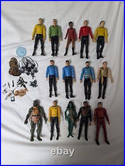 Art Asylum STAR TREK Original Series Action Figure Lot Uhura, Chekov, Gorn, etc