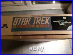 Aurora star Trek model Enterprise original kit 921 uk made 1968