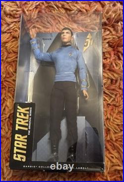 BARBIE Black Label STAR TREK Mr Spock 50th Anniversary Doll Figure