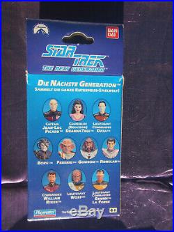 Bandai German 1993 Star trek Next Gen Picard Figure sealed in Original Box