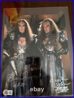 Barbara March Gwynyth Walsh Rare Dual Signed Autographed Star Trek Beckett COA