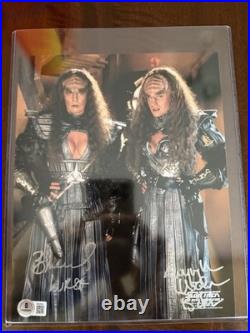 Barbara March Gwynyth Walsh Rare Dual Signed Autographed Star Trek Beckett COA