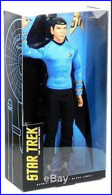 Barbie Black Label Star Trek 50th Anniversary Kirk Spock Uhura 3 Doll Set