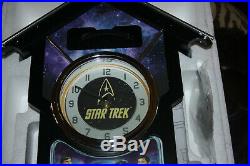 Bradford Exchange Star Trek Cuckoo Clock with Sound & Motion- Original Series Crew