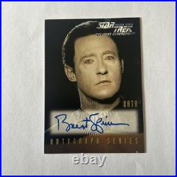 Brent Spiner Signed 1999 Star Trek TNG Season 7 Trading Card Data