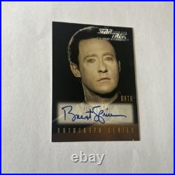 Brent Spiner Signed 1999 Star Trek TNG Season 7 Trading Card Data