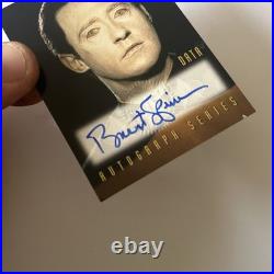 Brent Spiner Signed 1999 Star Trek TNG Season 7 Trading Card Data