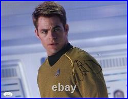 CHRIS PINE Star Trek Signed 11x14 Photo In Person Autograph JSA COA