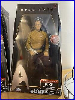 COMPLETE Set of 4 STAR TREK 12 Action Figures COMMAND COLLECTION By PLAYMATES