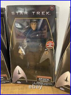 COMPLETE Set of 4 STAR TREK 12 Action Figures COMMAND COLLECTION By PLAYMATES