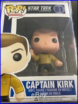 Captain Kirk Funko Pop Vaulted Star Trek The Original Series Spock Scotty Lot 5