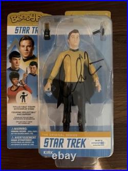 Captain Kirk Star Trek Action Figure Bendyfigs Autographed