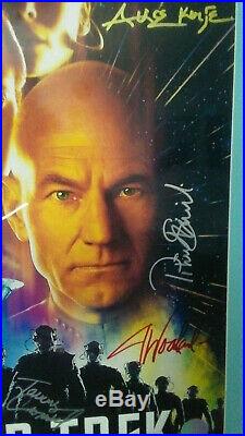 Cast Autographed Poster Of STAR TREK FIRST CONTACT 16x20 + C. O. A