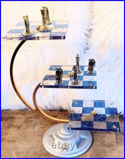 Chess STAR TREK Black Friday Sale Franklin mint Gold & Silver 3D Chess Set board