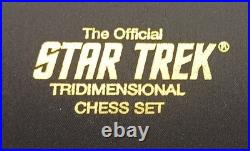 Chess STAR TREK Black Friday Sale Franklin mint Gold & Silver 3D Chess Set board