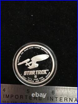 Classic Star Trek Scotty 1 Oz Pure Silver Proof Coin