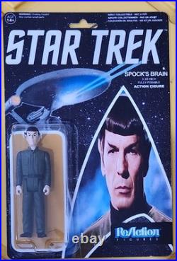 Custom Star Trek Original Series Spock's Brain Figure on Custom Card Super 7