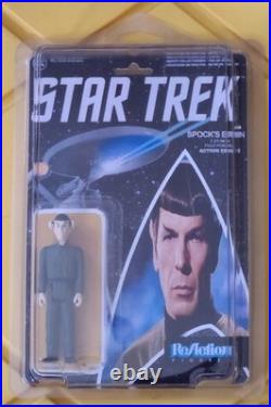 Custom Star Trek Original Series Spock's Brain Figure on Custom Card Super 7