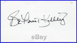 DEFOREST KELLEY McCoy in STAR TREK One of Original 7 Cast 3x5 Card Autographed