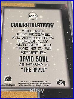 David Soul Original Autographed Star Trek Trading Card