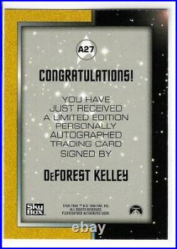 DeForest Kelley 1997 Sky Box Star Trek TOS Autograph Series Card A27