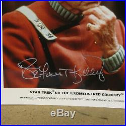 DeForest Kelley Original Star Trek VI Signed Autographed 8 x 10 Color Photo CoA