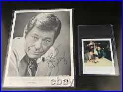 DeForest Kelley Signed Star Trek Press Polaroid Proof Original Photo Auto Type 1 DeForest Kelley Signed Star Trek Press Polaroid Proof Original Photo Auto Type 1