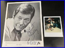 DeForest Kelley Signed Star Trek Press Polaroid Proof Original Photo Auto Type 1 DeForest Kelley Signed Star Trek Press Polaroid Proof Original Photo Auto Type 1