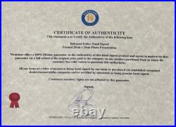 DeForest Kelly, Dr'Bones' McCoy Star Trek Actor, Hand Signed Framed Photo & COA