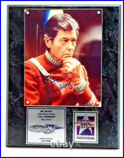 DeForrest Kelley/Dr Leonard McCoy from Star Trek Autographed Photo Plaque-QVC