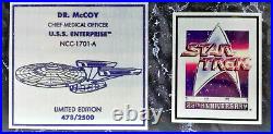 DeForrest Kelley/Dr Leonard McCoy from Star Trek Autographed Photo Plaque-QVC