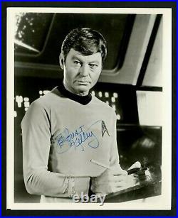 Deforest Kelley Star Trek Signed Autographed Photo 8 x 10 JSA COA d. 1999