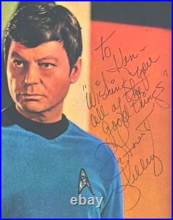 Deforest Kelly, Dr'Bones' McCoy Star Trek Actor, Hand Signed Framed Cover & COA