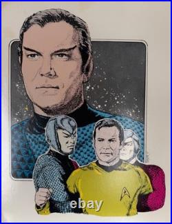 Deforest Kelly, Dr'Bones' McCoy Star Trek Actor, Hand Signed Framed Cover & COA