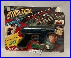 Desilu Star Trek The Original Series Rapid Fire Tracer Gun Blue 1966 NIP