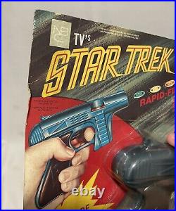 Desilu Star Trek The Original Series Rapid Fire Tracer Gun Blue 1966 NIP