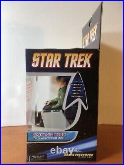 Diamond Star Trek Captain Kirk Figure 2008 Light-Up Control Panel Voice NIB