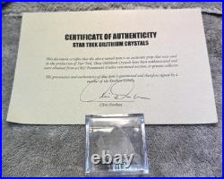 Dilithium Crystal original from Star Trek Productions COA TOS TNG Discovery