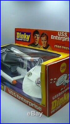 Dinky 358 Star Trek USS Enterprise Vintage 1977 Original Box In Mint Condition