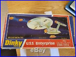 Dinky toys 358 USS Enterprise die cast model near mint original with box